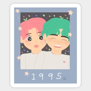 VMin 1995 BTS Polaroid Sticker